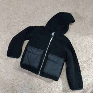Teddy Bear Cozy Sherpa Hooded Jacket with Pockets